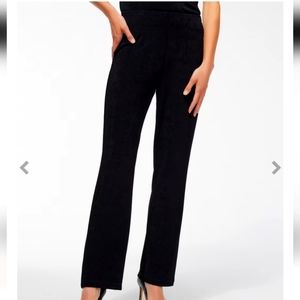 CHICOS Travelers No Tummy Slinky Black Pants Size 2 Regular 29 x 28